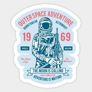 Born To Be Astronaut Sticker
